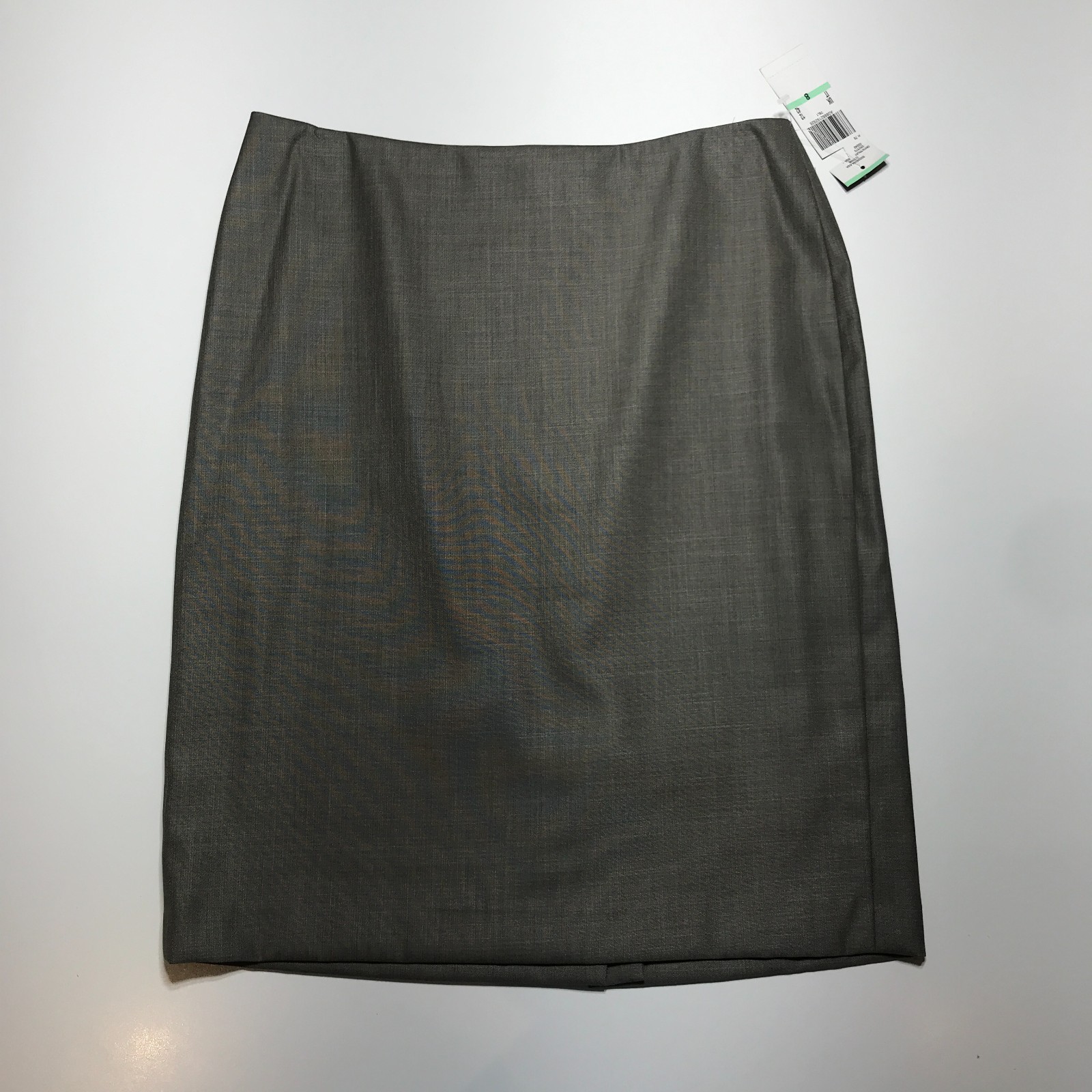 Anne Klein Suit Skirt Womens 8 Onyx Grey Career Basics Fully Lined Knee Length