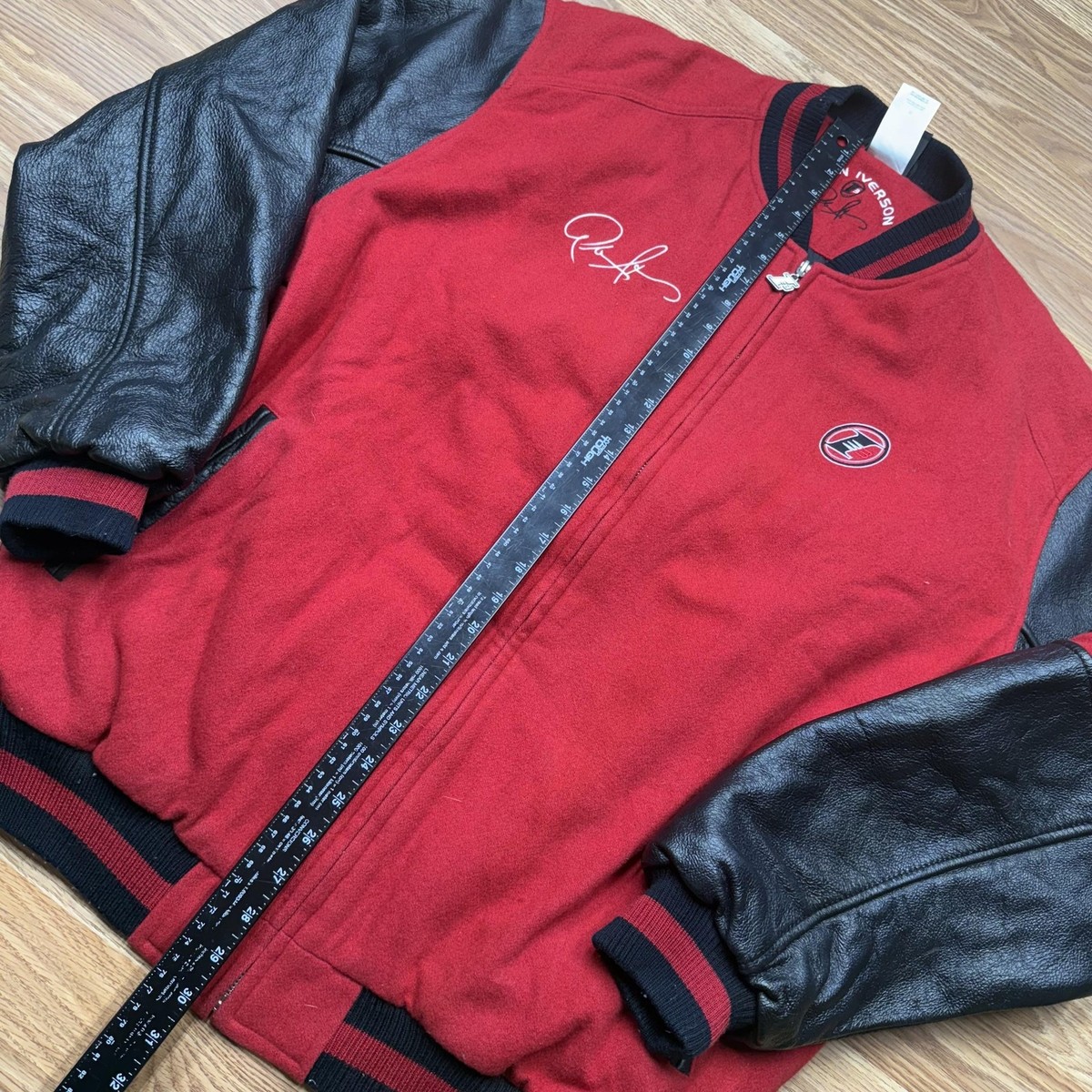 Vintage Reebok Jacket Mens XL Allen Iverson Limited Edition Wool