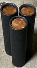 UNCIRCULATED WHEAT CENT end old vintage US penny roll coins estate hoard