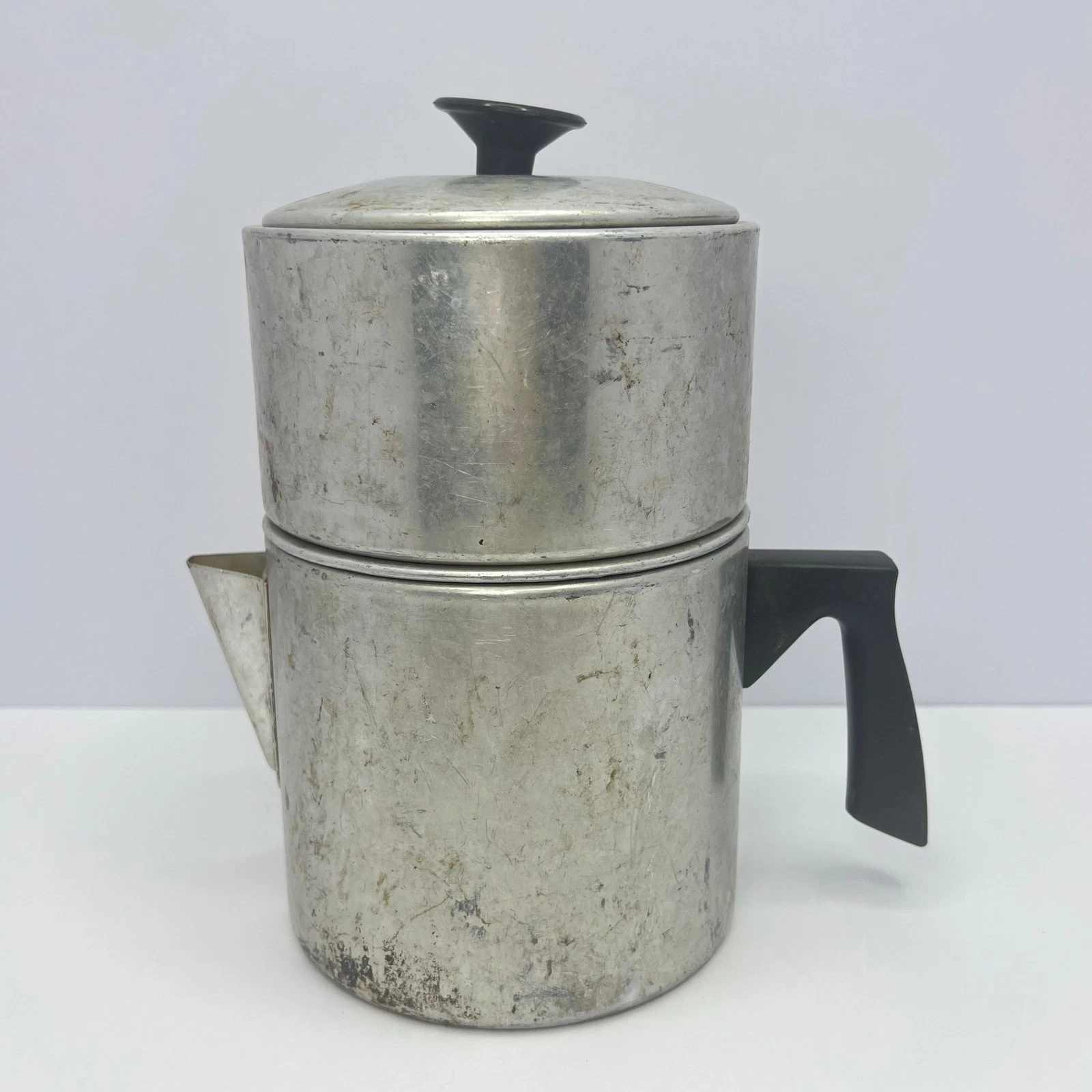 Mirro Drip Coffee Maker Pot 7 Cup Aluminum Vintage Kitchenware Camping Retro MCM