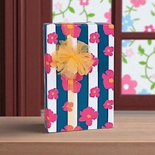 PREPPY FLORAL Print Design 24" Gift WRAPPING Paper Choose Length Amount