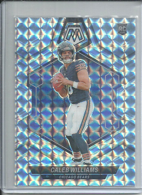 CALEB WILLIAMS 2024 PANINI MOSAIC SILVER CHECKERBOARD REFRACTOR RC #301!!!BEARS!