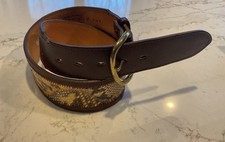 Vintage Nolona Belt Python Snake Skin 32