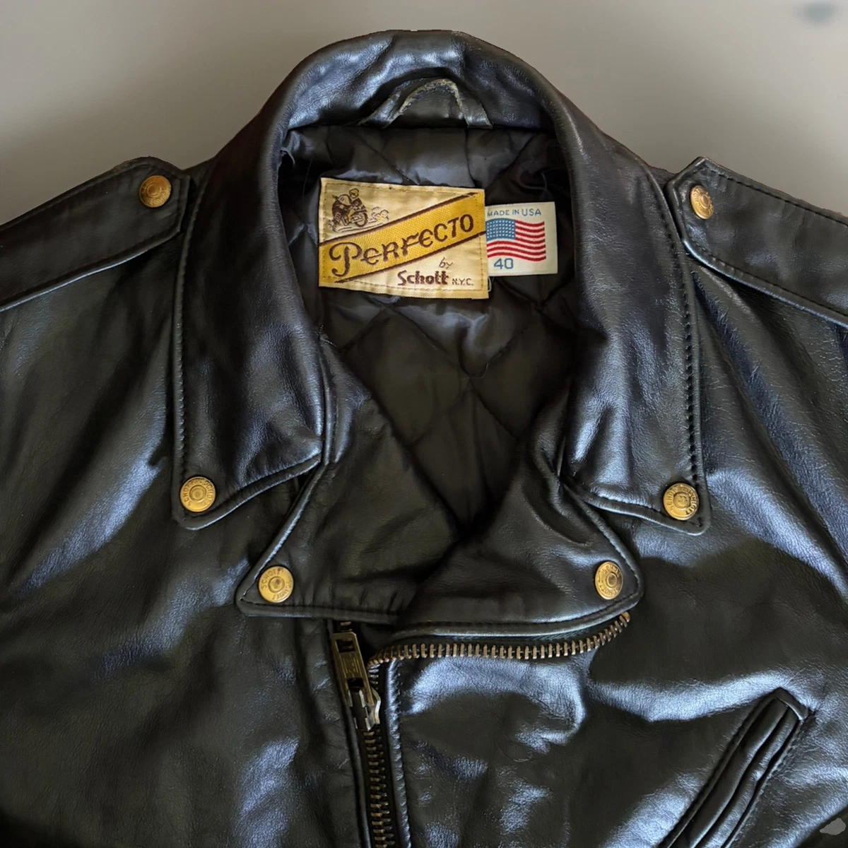 vintage schott motorcycle jacket products for sale | eBay