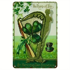 2D St. Patrick's Day Gift Metal Wall Sign Retro Irish Office Pub Home Decoration