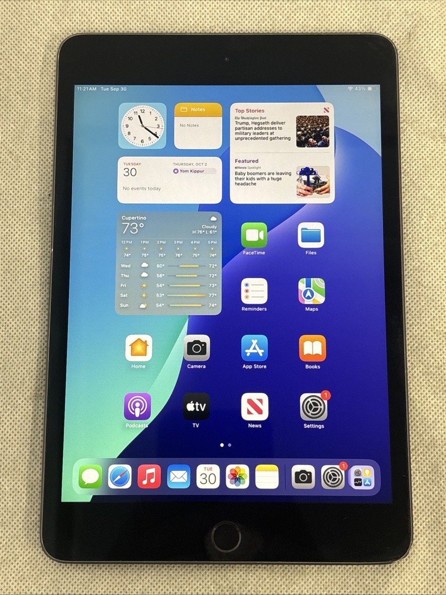 Apple iPad mini (5th Gen.) A2133 64 GB, Wi-Fi, 7.9 in - Space Gray