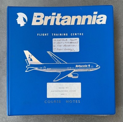 Britannia Airways Boeing 767 Manual Electrical Avionic Systems Flight Training 3
