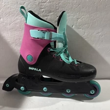 Impala. roller blades size 10 Black, Pink And Green. Please Read The Description
