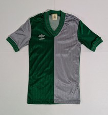 Umbro Vintage 80s Soccer Jersey Green & Grey Size S Small Made In USA