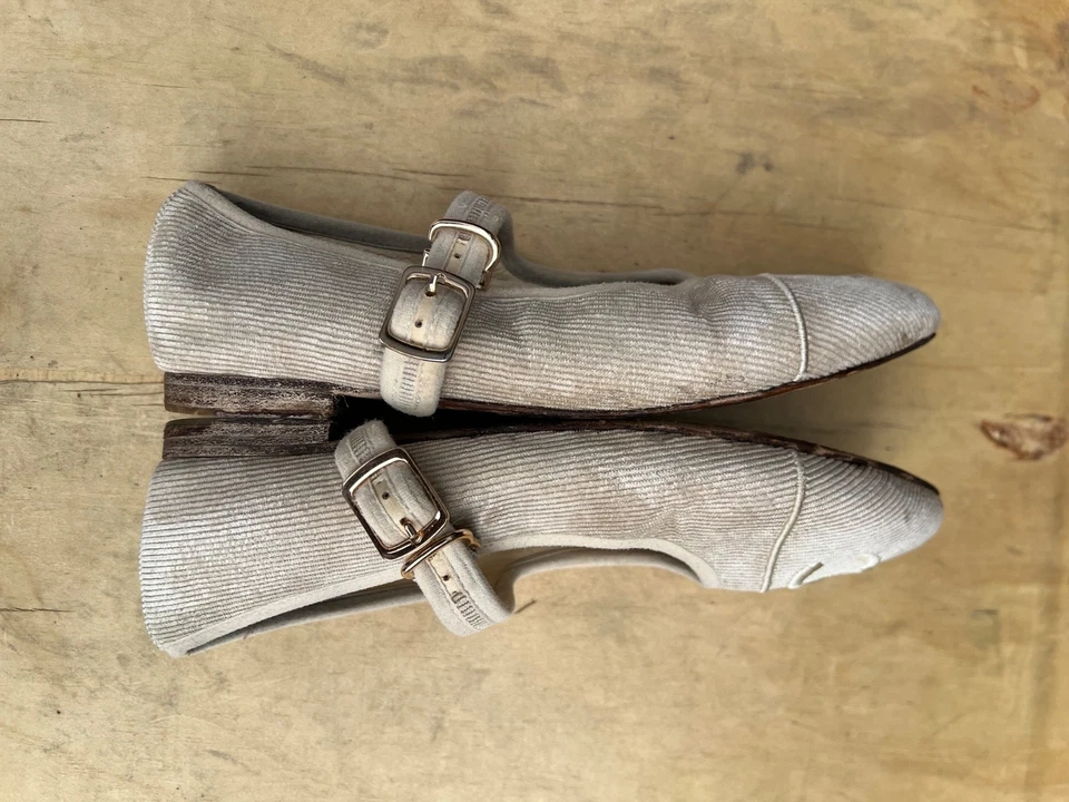 Chanel Maryjane Corduroy Ballets Beige size36 EU - Image 3 of 4