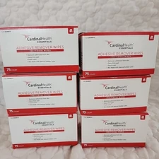 Cardinal Health Essentials Adhesive Remover Wipes #30075 6 boxes 450 wipes