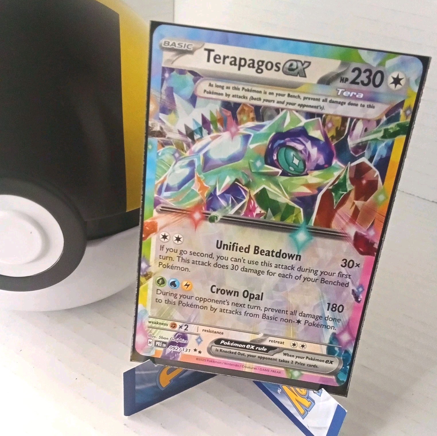 Pokemon Terapagos ex (92/347) Prismatic Evolutions  HOLO NM