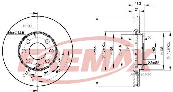 Bremsscheiben FüR Opel Astra G F70 Cabrio T98 Caravan CC Classic F35 Limo 98-09-image