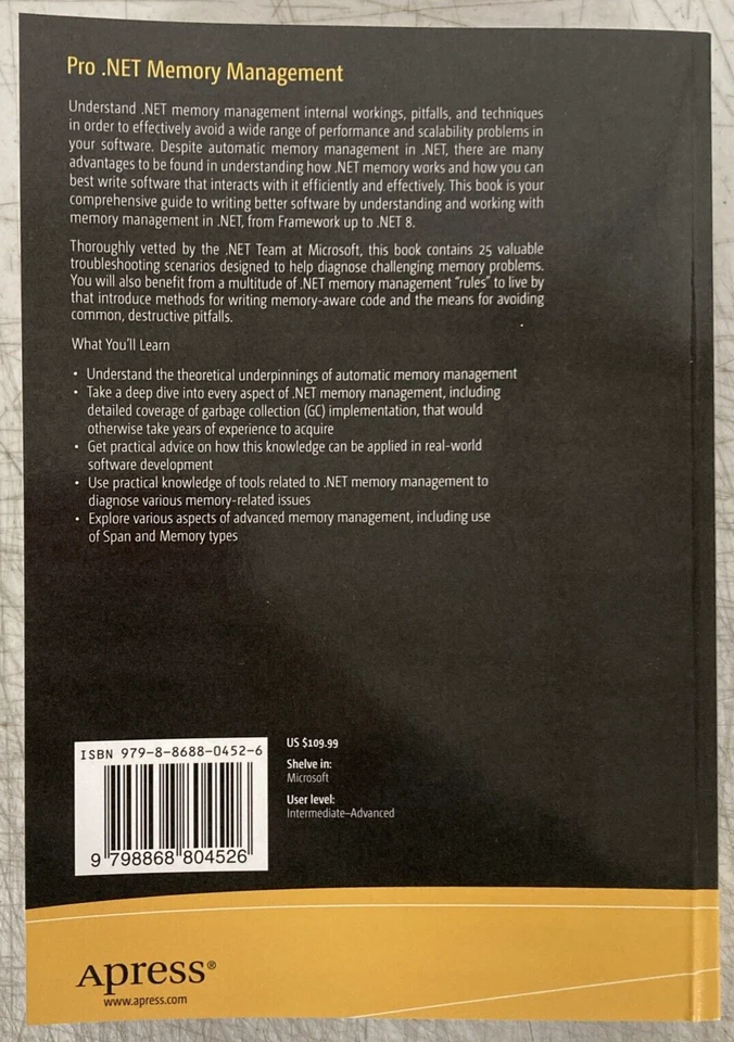 Pro .NET Memory Management: For Better Code, Performance, and Scalability 2nd Ed - Image 2 of 4