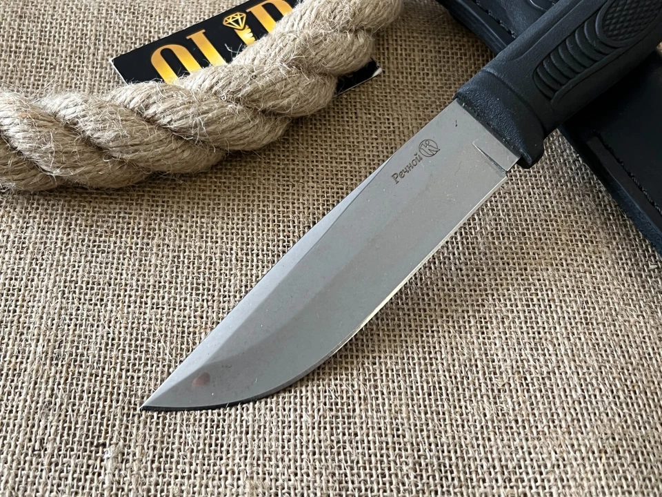Kizlyar Rusia AUS8 cuchillo de caza inoxidable cuchillo táctico al aire libre hecho a mano Foto 2 de 4