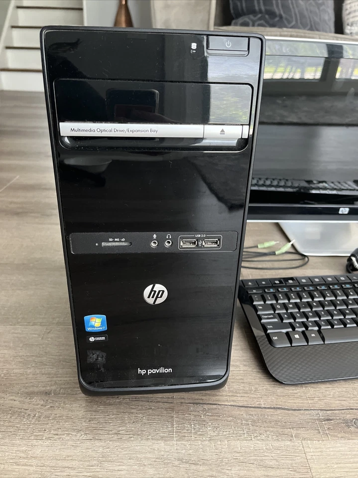 (PAQUETE) HP Pavilion p6-2120 con monitor, teclado y ratón [WINDOWS 10 instalado] Foto 2 de 4