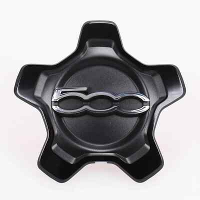 Tapón Central Para Rueda De Aleación Fiat 500X – Negro Mate Con Efecto Cromo Oscuro, Original OEM 735626312