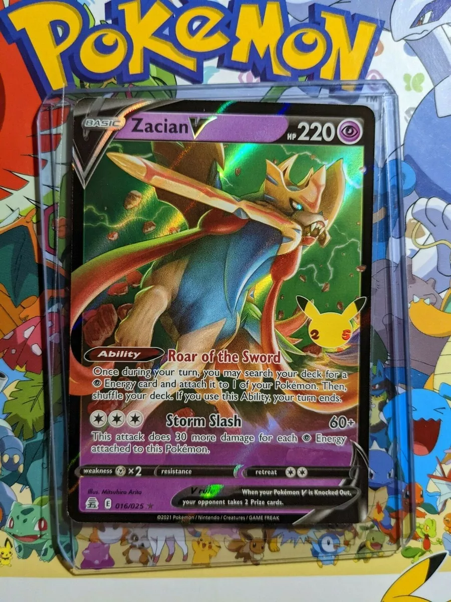 Zacian V 016/025 Pokemon Full Art 2021 Celebrations