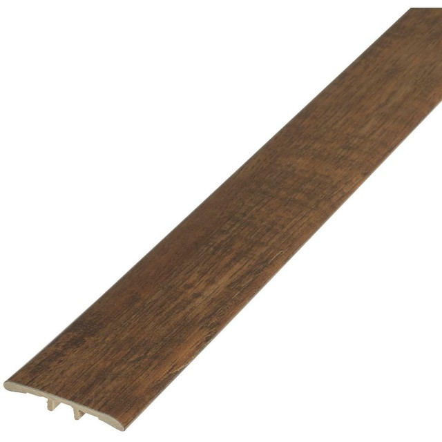Zamma Espresso Universal Oak 72 Vinyl T Molding Floor Trim For