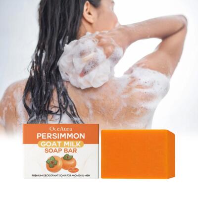 Persimmon Soap Bar For Body Odor Control O3S8 