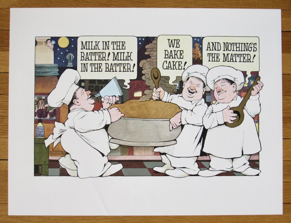 Set 4 IN THE NIGHT KITCHEN Offset Lithographs Maurice Sendak 1971