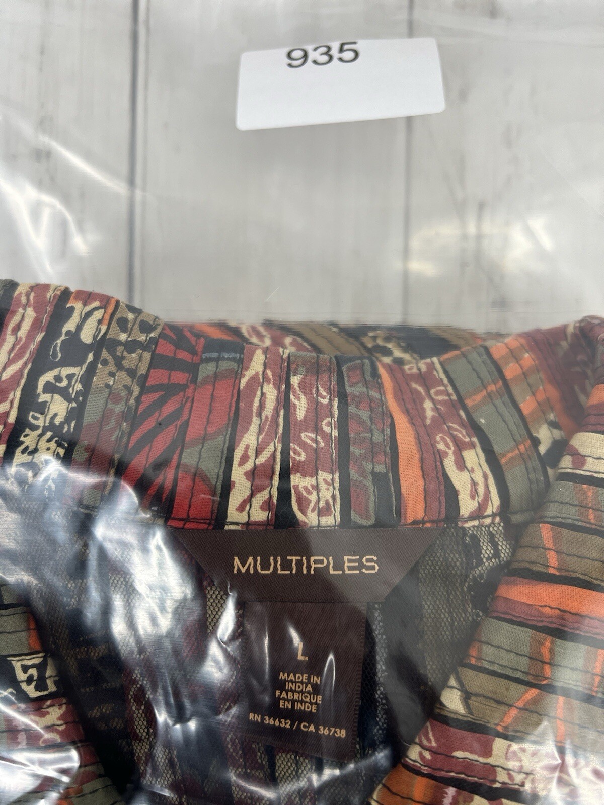 Multiples Jacket Shacket Large Zip Animal Print O… - image 11