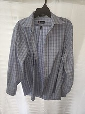 Chaps Mens Classic Fit Long Sleeve Dress Shirt 17 32/33 Wrinkle Free