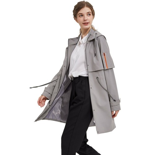 Double Breasted Long Trench Coat 