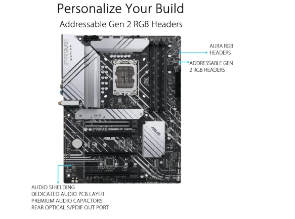 ASUS Prime Z690-P WiFi - Placa base Intel Z690 LGA 1700 ATX - Imagen 2 de 4