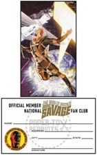 COVER ART - DOC SAVAGE ART CARD AND FAN CLUB MEMBERSHIP CARD