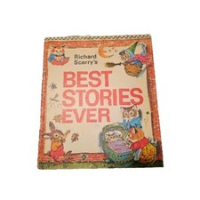 Vintage Richard Scarry BEST STORIES EVER 1971 Hardcover READ Description