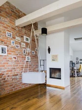 Baby Cradle | Light Grey HANGING BABY BASSINET | 100% natural materials