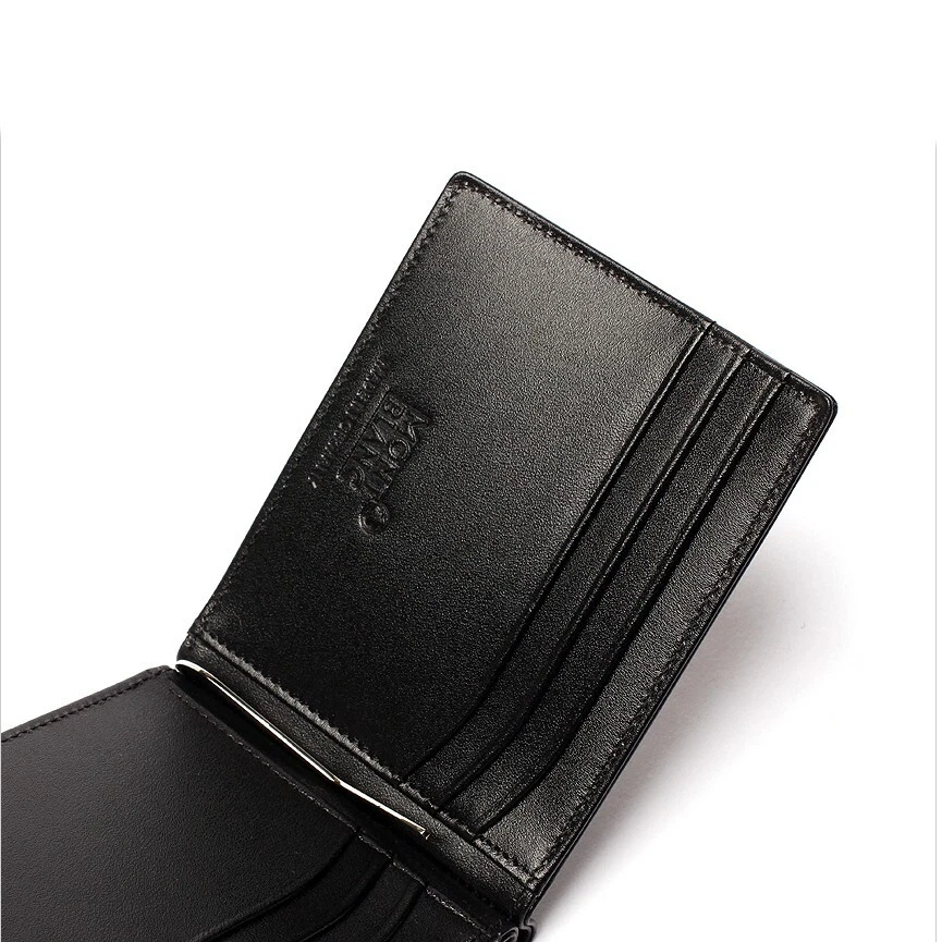 Montblanc Meisterstuck Hombres Cuero Natural 6CC Cartera con Clip para Dinero Foto 4 de 4