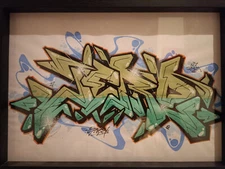 JERO 87 - Graffiti on paper 21x29.7cm /cope2/seen/t-kid/taki/stayhigh/rd357