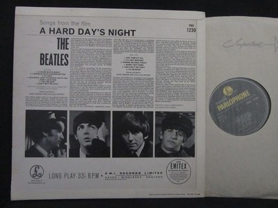 BEATLES★A Hard Day's Night UK Y/B Parlop BEATLES☆A Hard Day's Night UK Y/B Parlop