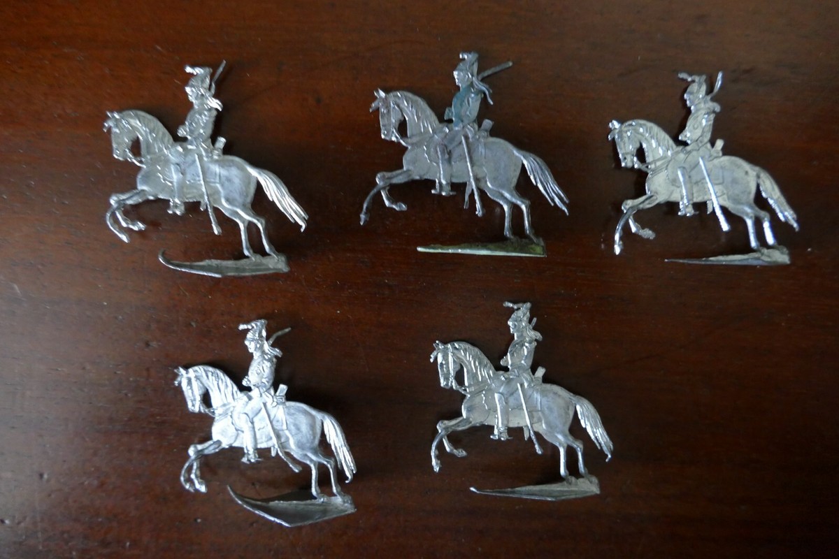 Plats d'étain - Zinnfiguren - Flat tin : 20 soldats français