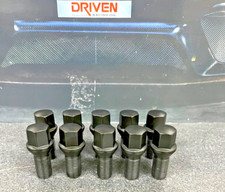 10x BLACK ALLOY WHEEL BOLTS FOR BMW 1-SERIES (2011+) F20 F21 M14 STUD LUG NUT