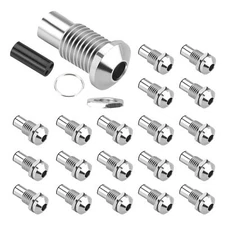 20Pcs 5MM LED Holder LED Mount LED Lamp Bezel Round Copper Chrome Plated Emit...