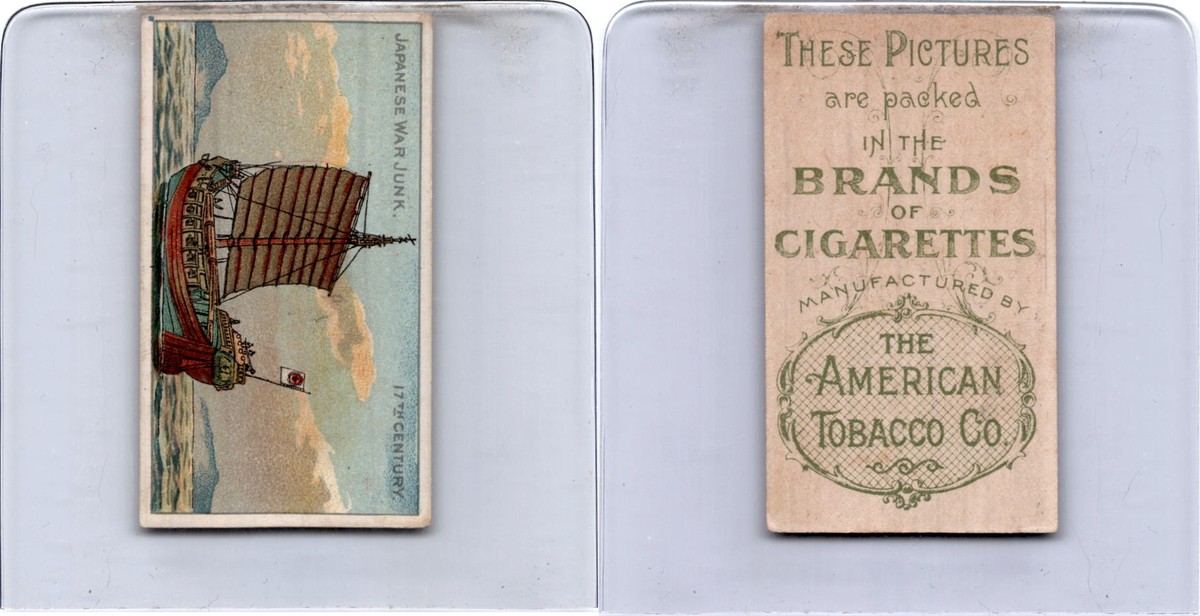 japanese american tobacco T418 American Tobacco, Old And Ancient Ships, 1910, Japanese War Junk