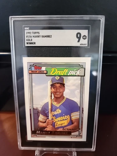 💥1992 Topps Gold Winner #156 Manny Ramirez RC SGC 9 Red Sox Indians💥