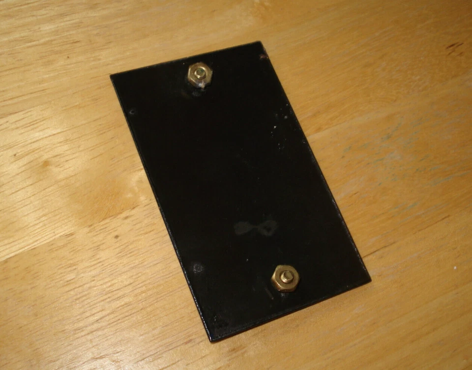 Letrero de porcelana vintage de metal azul y blanco número 4 placa de puerta de casa etiqueta de acero Foto 2 de 3