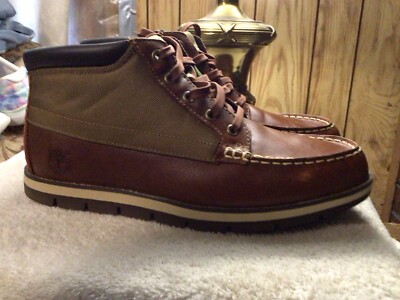 Mens Timberland Brown Leather Boots sensor flex earthkeepers padded  collar