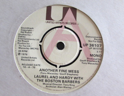 LAUREL & HARDY Ein weiteres feines Durcheinander.     Pressage UK Demo. 1976. Selten.
