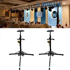 2Pcs 23Ft Hand Crank Stand with Outriggers Truss Stage Bracket Strengthen Base