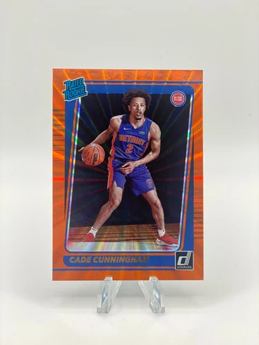 2021-22 Panini Donruss - Rated Rookie Holo Orange Laser #211 Cade Cunningham...