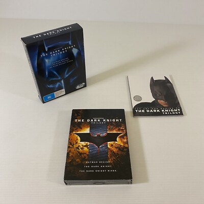 The Dark Knight Trilogy DVD Box Set Limited Editio - Heath Ledger - Region 4 Aus