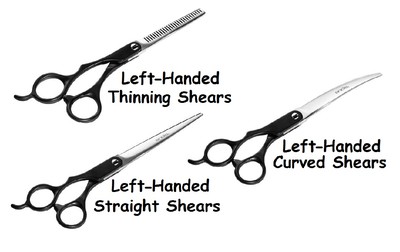 lefty grooming shears