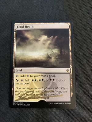 MTG Magic Fetid Heath Signed Artist Proof x1 Masters 25 Daarken