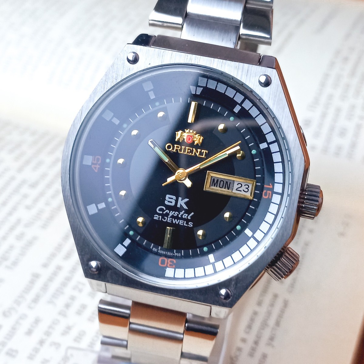 Vintage Japanese Watch Orient SK Sea King Crystal KD King Diver