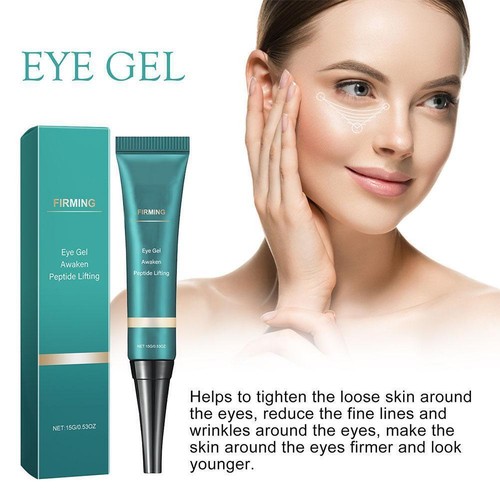 Peptide Lifting Eye Gel - Reduces Puffiness Bags & Circles H8N4 Dark D3F2 - Picture 4 of 11